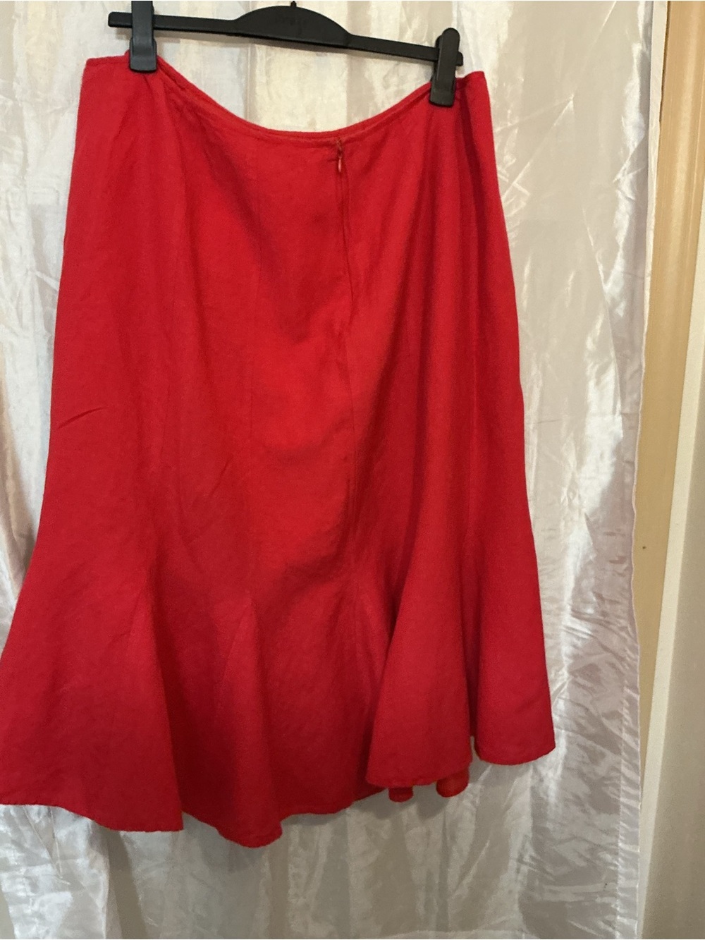 Jessica London Vibrant Red A-Line Skirt